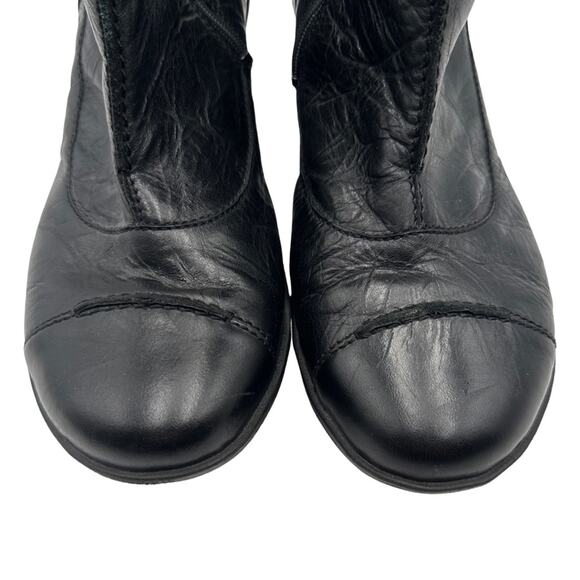 JOSEF SEIBEL women's black leather mid-calf boots - SIZE 11 - Picture 3 of 16